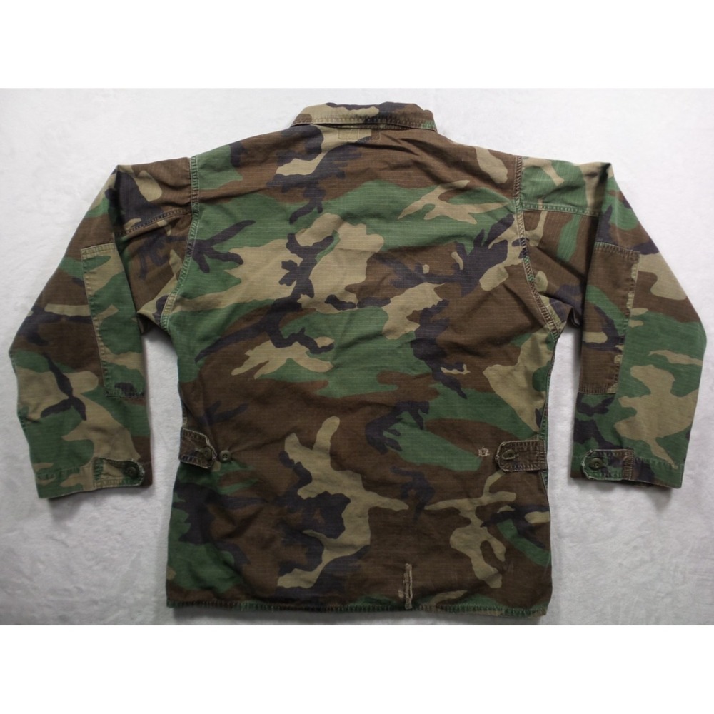 Military Coat Mens Size Medium Regular Green Woodland Camo BDU Combat Marines - Picture 5 of 13